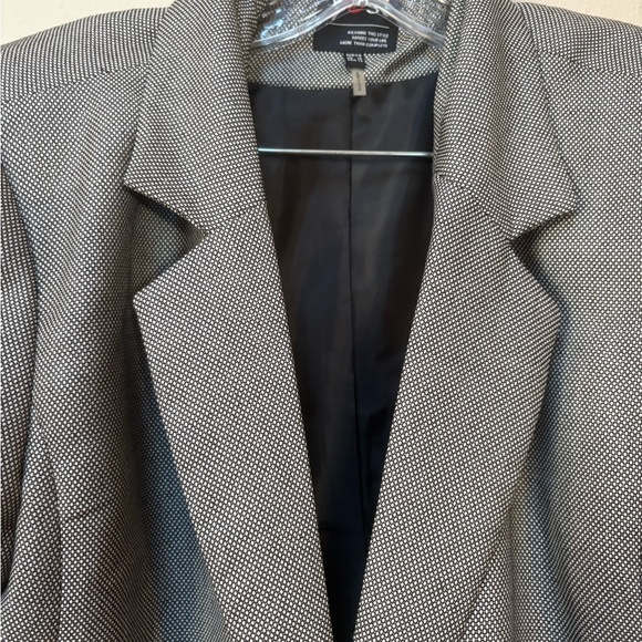 Y2K Grey Cropped Blazer Scrunch Sleeve Officecore YeSt US 12 - Picture 3 of 10